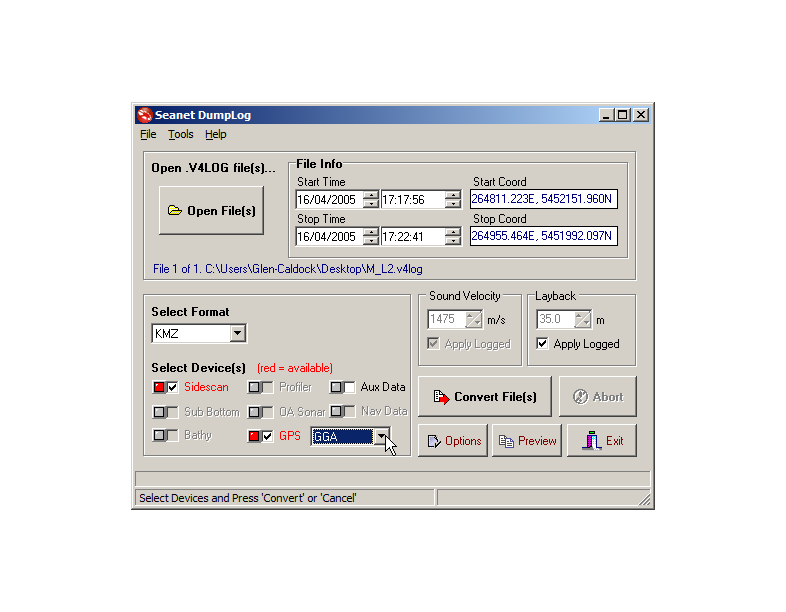 Seanet dumplog example border hq